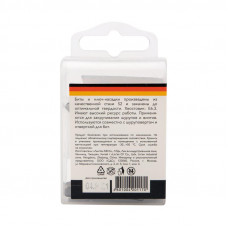 Набор бит 25 мм PH1, PH2, PZ1, PZ2, SL5.5, T30 с магнитным держателем (7 шт./уп.) Kranz