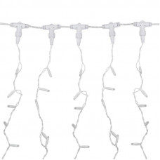 Гирлянда светодиодная Занавес 2х6м 768 LED ТЕПЛЫЙ БЕЛЫЙ белый ПВХ IP65 постоянное свечение 230В нужен блок 303-500-1 NEON-NIGHT