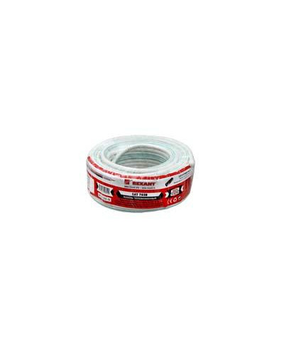 Кабель коаксиальный SAT 703B, 75Ом, Cu/Al/Cu, 75%, 20м, INDOOR, белый REXANT