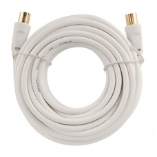 Шнур ТВ гнездо - ТВ штекер, 7м, белый REXANT