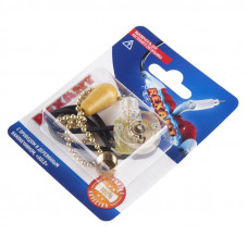 Выключатель для настенного светильника c проводом и деревянным наконечником, золотой, 1 шт. REXANT