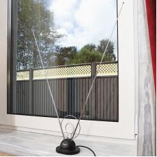 Антенна комнатная телескопическая на подставке «Усы», RX-105 REXANT