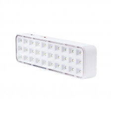 Светильник аккумуляторный непостоянного действия для подсветки путей эвакуации и рабочих зон при отключении питания, режимы: 30%/100% кнопка тест, 3 ч работы