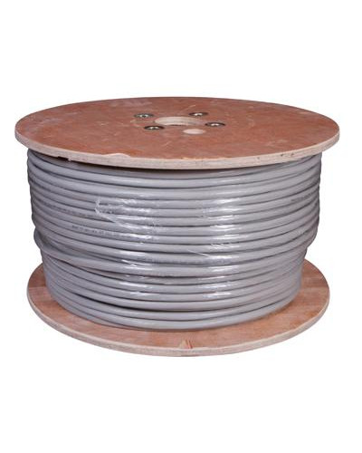 Кабель витая пара F/UTP, CAT 5е, ZH нг(А)-HF (LSZH), 25PR, 24AWG, INDOOR, SOLID, серый, 305м, РФ REXANT