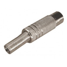 TV-разъем гнездо никелированный c пружиной REXANT