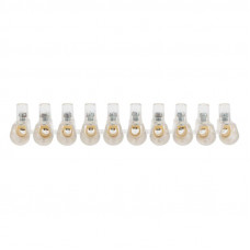 Концевой зажим винтовой изолированный КЗВИ 4 мм²  (10х1) (10 шт./уп.)REXANT