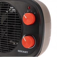 Тепловентилятор электрический настольный 2кВт со спиральным нагревательным элементом, черный REXANT