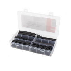 Набор №1 термоусаживаемых трубок ТУТ нг (2:1), черный, 305 шт., REXANT