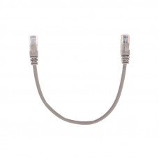 Патч-корд U/UTP, CAT 5e, RJ45-RJ45, 26AWG, LSZH, серый, 0,3м REXANT