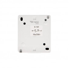 Выключатель одноклавишный INDUSTRIAL IP54 о/у, белый KRANZ