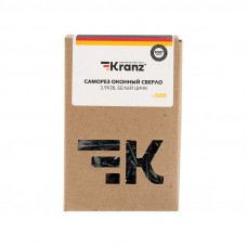 Саморез оконный сверло 3,9х38мм, белый цинк, короб (500 шт/уп) KRANZ
