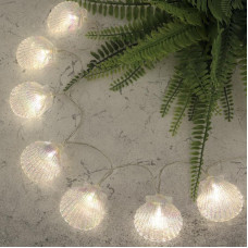 Гирлянда садовая (каскад) Хранитель жемчужины 4м, 6500К, с аккумулятором и выносной солнечной панелью LAMPER