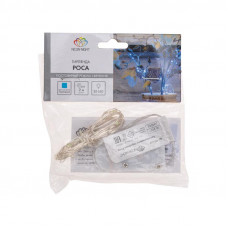 Гирлянда светодиодная Роса 2м, 20LED, ГОЛУБОЙ, IP20, тонкий батарейный блок, 2хCR2032 в комплекте NEON-NIGHT