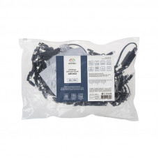 Гирлянда светодиодная Бахрома (Айсикл) 4,8х0,6м 176 LED БЕЛЫЙ черный ПВХ IP65 постоянное свечение 230В нужен блок 303-500 NEON-NIGHT