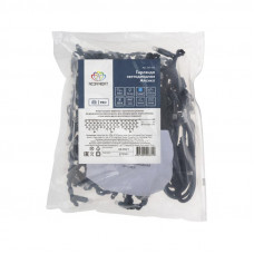 Гирлянда светодиодная Бахрома (Айсикл) 4,0х0,6м 128 LED СИНИЙ черный каучук 2,3мм IP67 постоянное свечение 230В нужен блок 315-000 NEON-NIGHT