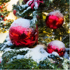 Елочная фигура Шар Ø 10 см, цвет красный глянцевый