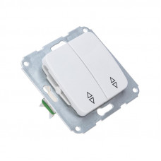 DEA Выключатель (переключатель) 2кл прох. с/у 10А мех. белый KRANZ