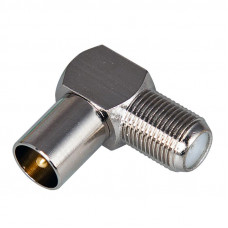 Переходник антенный, (гнездо F - штекер TV), 1 шт. PROconnect