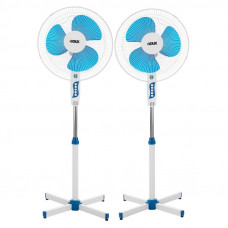 Вентилятор напольный DUX DX-1603 40 Вт, 220V, цвет белый/синий (2 шт./кор.)