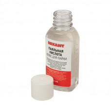 Флюс для пайки, ПАЯЛЬНАЯ КИСЛОТА, 30мл, флакон REXANT