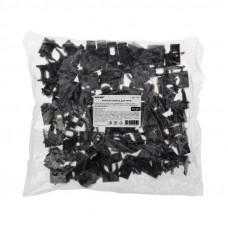 Крепеж-клипса для трубы ø16мм, черная (100 шт/уп) REXANT