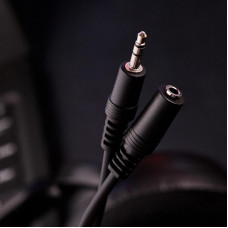 Шнур Стерео 3,5мм гнездо - Стерео 3,5мм штекер, 3м REXANT