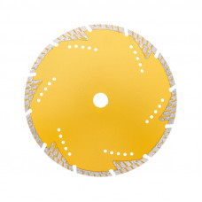 Диск алмазный отрезной Turbo сегментный с защитными секторами, 230х22,2x10мм KRANZ