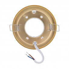 Светильник GX53 золото, термостойкое пластиковое кольцо в комплекте REXANT