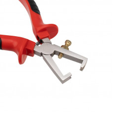 Плоскогубцы для зачистки проводов 160мм никелированные, двухкомпонентные рукоятки REXANT