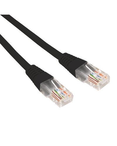 Патч-корд U/UTP, CAT 6, RJ45-RJ45, 26AWG, LSZH, черный, 0,3м REXANT