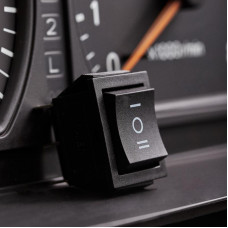 Переключатель клавишный 250V 15А (6с) ON-OFF-ON черный с нейтралью (RWB-508, SC-767) REXANT (в упак. 1шт.)