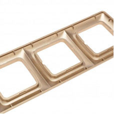 DEA Рамка 4-я горизонтальная Золотой Металлик KRANZ