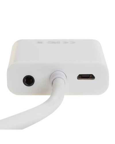 Переходник штекер HDMI - гнездо VGA, провод + шнур стерео 3,5мм с питанием REXANT