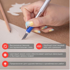 Набор скальпель со сменными лезвиями 7 предметов REXANT