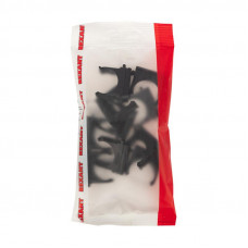 Крепеж-клипса для трубы ø25мм черная (10 шт/уп) REXANT