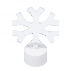 Фигура светодиодная на подставке Снежинка, RGB