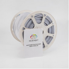 Гибкий неон 8х16мм двухсторонний 120 LED/м БЕЛЫЙ 230В бухта 50м (с комплектом подключения) NEON-NIGHT