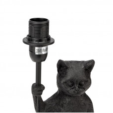 Светильник декоративный настольный МОБИ 'Кот с зонтом' , с цоколем Е14, 40 Вт, цвет черный REXANT