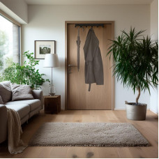 Вешалка навесная на дверь, 6 крючков, черная REXANT