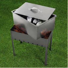 Набор для копчения (коптильня двухуровневая Гурман-2, щепа) СОКОЛ