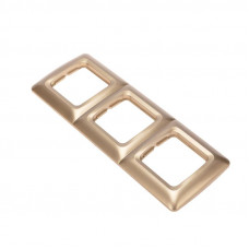 DEA Рамка 3-я горизонтальная Золотой Металлик KRANZ