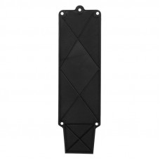 Розетка (колодка) влагозащищенная с крышкой 3 гнезда, 2Р+РЕ, 230В, с/3, 16А, IP44, каучук, черная PROconnect