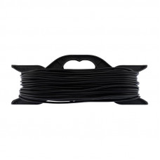 Удлинитель-шнур на рамке ПВС 2х0,75, 40м, б/з, 6А, 1300Вт, IP20, черный (Сделано в России) PROconnect