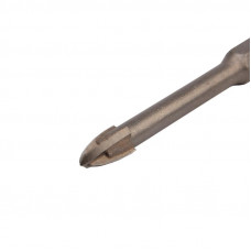 Сверло по стеклу и керамике  6 мм, 4 грани, шестигранный хвостовик Kranz