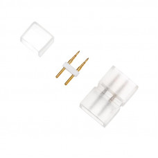 Установочный набор для одностороннего Гибкого неона 8х16мм (блок питания каучук с диодным мостом и вилкой, заглушка, переходная муфта, игла) 1,5м NEON-NIGHT