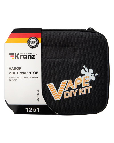 Набор инструментов для ремонта электронных сигарет 12 предметов KRANZ