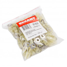 Наконечник кольцевой изолированный термоусаживаемый ø 6.5 мм 4-6 мм² (НКи-т 6.0-6/НКи-т5,5-6) желтый REXANT