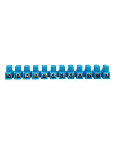 Клеммная винтовая колодка KВ-14 6-14, ток 20 A, полипропилен синий REXANT (10 шт./уп.)