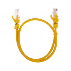 Патч-корд U/UTP, CAT 5e, RJ45-RJ45, 26AWG, LSZH, желтый, 0,5м REXANT