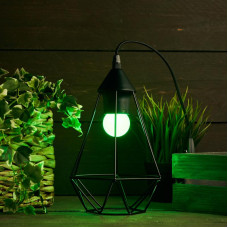 Лампа светодиодная, диаметр 45мм, E27, 5 LED, 2Вт, ЗЕЛЕНЫЙ, 230В NEON-NIGHT